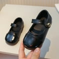 thumbnail image 2 of Durtebeua Girls Black School Uniform Dress Shoes Mary Jane Flats for Little Kid Black,6-7 Years, 2 of 7