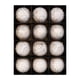 thumbnail image 4 of 12 piezas de adornos navideños de bolas de 8 cm multiusos rústicos para decorar resistentes Oro blanco, 4 of 9