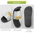 thumbnail image 7 of GZHJMY Stylish Slides for Women Men, Chrysanthemum and Cow Soft Flexible Slip-on Sandals Slippers, 7 of 7
