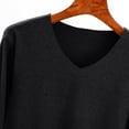 thumbnail image 6 of Lmnyox Long Sleeve Shirt for Women Soft Comfort Solid Color Basic T Shirt Spring Plus Size Blouse Tops, 6 of 7