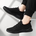 thumbnail image 2 of NOKIO Men's Running Shoes Lightweight Casual Sneakers Fashion Walking Tennis Shoes Breathable Knit Woven Mesh Sports Shoes 𝖫a𝖼e Up Workout Shoes for Back to College, 2 of 6