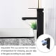 thumbnail image 2 of Inteprter Botón de grifo de lavabo Digital, grifo de temperatura del agua, grifos mezcladores de lavabo, accesorio para baño, ducha Accesorios de baño negro alto, 2 of 6