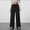 *Black, variant on ClodeEU Womens Draped Wide Leg Pants,Drawstring Waist Low Rise Casual Long Trousers Brown,Womens Plus L