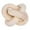 Natural Color, variant on Godderr Wood Chain Link 4.3inch Wood Knot Decorative Chain Knot, Three Ring Wooden Chain Decoration