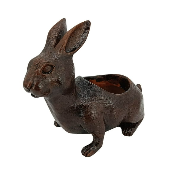 Resin Rabbit Shape Daisy Planter: Unique, Durable Resin, for Indoor/Outdoor, Suitable for Various Plants, Great Gift