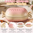 thumbnail image 2 of Ktaxon 5QT Enameled Cast Iron Dutch Oven with Upgraded Textured Handles, Candy-Shaped Sourdough Bread Baking Pot, Oven Safe to 500°F, Sunset Pink, 2 of 14