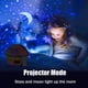 thumbnail image 4 of Hongo Giratorio Lleno De Estrellas Luz De Noche Rosa, Proyector De Luz De Estrellas Temporizado Con Control Remoto, Luz Ambiental De Cielo Estrellado El Mejor Regalo Para Niños Feliz Sencillez, 4 of 4