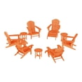 thumbnail image 2 of WestinTrends Dylan 12 Piece Outdoor Adirondack Chair With Ottoman And Side Table, Orange, 2 of 16
