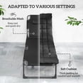 thumbnail image 4 of Outsunny Chaise Lounge Chair Outdoor Set of 2, 5-Position Adjustable Tanning Chair, Pool Lounge Chairs with Cushions, Side Pocket, Black, 4 of 9