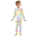 thumbnail image 3 of Pastel Rainbow Leopard Pattern Cotton Pajamas 2 Piece Set Sleepwear Soft and Comfortable Homewear Nightwear, 3 of 7