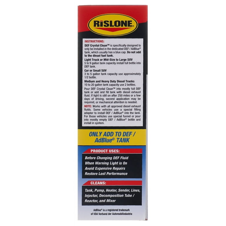 Rislone DEF Crystal Clean Diesel DEF & SCR Emissions System