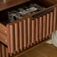thumbnail image 4 of Safavieh Lylia Modern Partical Board and Mdf Night Stands, Walnut/Black, 4 of 6
