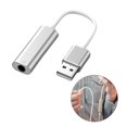 thumbnail image 3 of de Sonido USB, Aleación de Aluminio Externo de 3.5 Mm, 2 en 1 Plata Baoblaze Tarjeta de sonido de computadora, 3 of 8