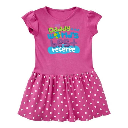

Inktastic Daddy Worlds Best Referee Gift Baby Girl Dress