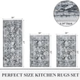 thumbnail image 5 of Kitchen Rugs and Runners Set of 3, Yamaziot Kitchen Mat for Floor, Non Slip Skid Comfort Washable Farmhouse Kitchen Carpet for Laundry Room Sink, 20"x32"+20"x32"+20"x47", 5 of 6