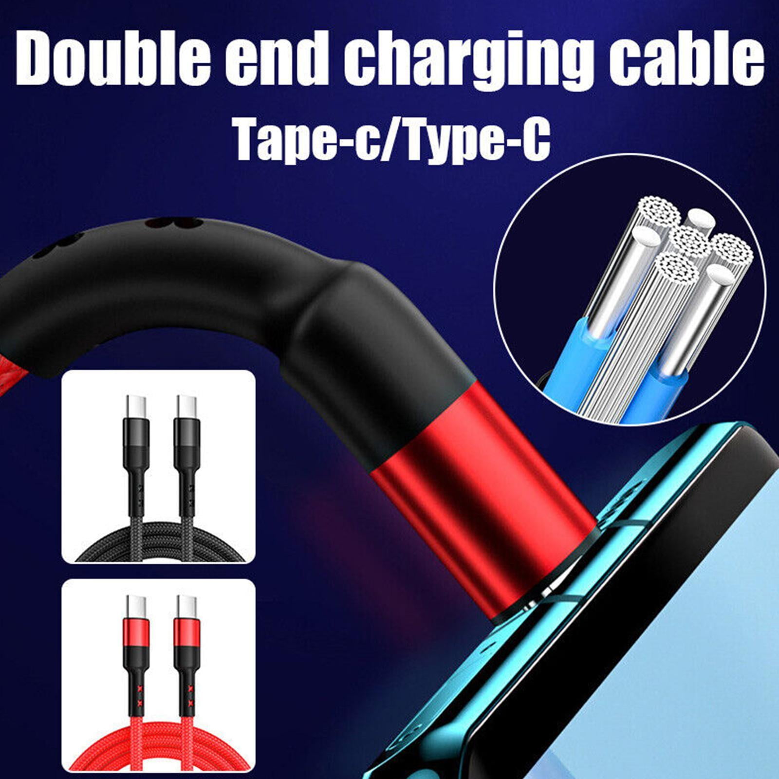 Câble USB-C Charge Rapide 100W PD - 1 Mètre - Aluminium - 2 Ports - Neuf Sous Emballage
