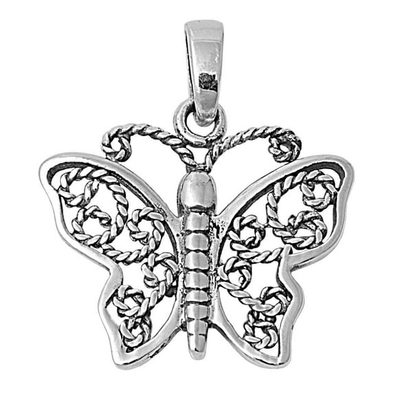 Butterfly Mimicry Pendant Sterling Silver