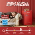 thumbnail image 6 of Upstreman 3.2 Cu.ft Retro Compact Fridge with Side Bottle Opener, Single Door Small Refrigerator Retro Bar Fridge, Red BR321 PRO, 6 of 14