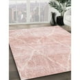 thumbnail image 3 of Ahgly Company Machine Washable Indoor Rectangle Contemporary Light Red Pink Area Rugs, 8' x 10', 3 of 7