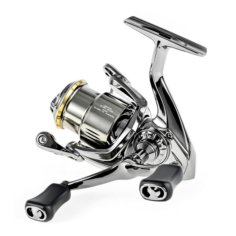 Leo Fishing Spinning Reel Dual Handle 5.2:1 Gear Ratio with 7+1 Bearing Suitable for Left Right Hand Fishing, Size: 13.5, ST1500SDH