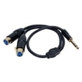 thumbnail image 1 of Cable De Doble Hembra XLR A 1/4, PVC Pure Cobre Precise 3 Pin Interferencia Dual XLR Estéreo Y Cable De División Para Micrófono, 1 of 7