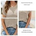 thumbnail image 2 of Blusa hueca de manga corta, blusa hueca de manga corta, blusa hueca de cuello redondo, blusa hueca de cuello redondo diseñada a medida, 2 of 6