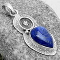 thumbnail image 2 of Natural Lapis - Afghanistan 925 Sterling Silver Pendant Jewelry P-1716 SDP121720, 2 of 5