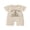 Ivory, variant on Preemie Baby Boys Summer Clothes Baby Boy Newborn Hospital Going Home Outfit Waffled Romper I'm New Here Letter Embroidery Short Sleeve Jumpsuit Playsuit Shorts