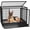 37.4"L x 22.5"W x 27.5"H, variant on Heavy Duty Dog Crate for Large Dogs, Stackable Dog Kennels and Metal Wire Cages with Feeding Bowls, Leak-Proof Pans, Removable Wire Trays and Divider