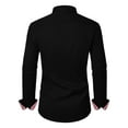 thumbnail image 5 of HAOMEILI Men's Pattern Dress Shirt Long Sleeve Casual Button Down Formal Shirts, 5 of 9