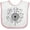 White and Pink, variant on Inktastic Music Dandelion Musical Boys or Girls Baby Bib