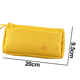 thumbnail image 2 of Estuche para lápices de gran capacidad, estuche para bolígrafos, bolsa de maquillaje, suministros escolares, papelería de oficina, almacenamiento, regalo, amarillo, 2 of 5
