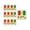 Multicolor#1, variant on Linnome 10 Piece Soccer Team Temporary Tattoos Waterproof Fake Body Art for Sports Events Fan Party Face Arm Decoration Removable Design