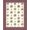 Navy Red Cream, Pattern 18, variant on Design&I 8'x10' Washable Area Rug Nautical Maritime Knot With Anchor Emblem And Striped Border for Dining Room, Large Office, Lounge, Snag-Free