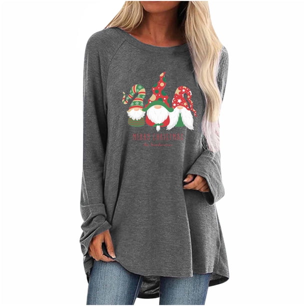 Tops para mujer Camisas Blusas Elegantes Camisas casuales de manga larga Estampado de moda Cómodo Transpirable Cuello redondo Odeerbi ODB-5