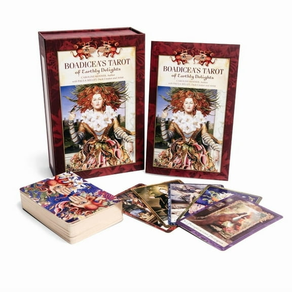 Boadicea's Tarot of Earthly Delights: (Tarot Kit Box Set with 80 Cards and Guide Book), (Paperback)