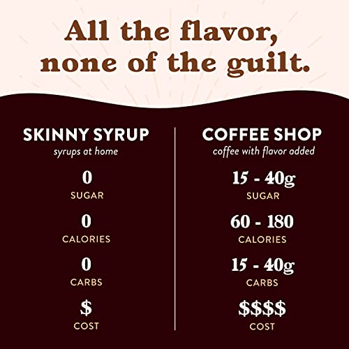 Jordan's Skinny Syrups Sugar Free Coffee Syrup, Mocha Flavor Drink Mix ...