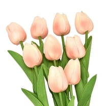 Darzheoy 10Pcs Artificial Tulip Real Touch Fake Flowers 12.6" for Mother's Day Easter Valentine’s Day Gifts in Bulk Home Kitchen Wedding Decorations