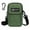 Army Green, variant on Unisex Small Lightweight Travel Hiking Nylon Cross-Body Shoulder Bag,Black
