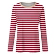 thumbnail image 5 of Long Sleeve Shirts For Women Fashion Crew Neck Shirts Basic Tee Sort Comfy Printed Tops Blouse Womens Long Sleeve Tops, 5 of 5