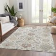 thumbnail image 6 of Addison Rugs Mayfield Premium Machine Washable Traditional Damask Ivory Rectangle Rug, 9' x 12', 6 of 6
