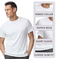 thumbnail image 3 of Crown Craze® Unisex Dryblend Short Sleeve T-Shirt, 50/50 Cotton/Polyester Casual Plain Tee (Black, M), 3 of 6