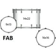 thumbnail image 5 of Ludwig NeuSonic 3-Piece Fab Shell Pack With 22" Bass Drum Satin Blue Pearl, 5 of 5