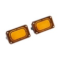 thumbnail image 3 of 2 piezas de protector de luz antiniebla para motocicleta, cubierta de protección de repuesto para luz antiniebla Naranja, 3 of 9