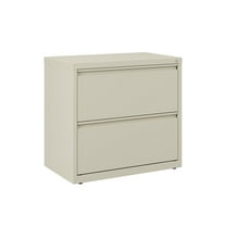 Hirsh 30 inch Wide 2 Drawer Metal Lateral File Cabinet for Home and Office, Holds Letter, Legal and A4 Hanging Folders, Putty