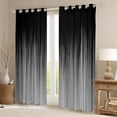 thumbnail image 2 of jejeloiu Minimalist Geometric Lines Blackout Curtains Set of 2 (52x84 Each),Gray Stripes Window Curtains For Kids, 2 of 6