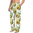 thumbnail image 2 of Bingfone Flowers Avocado Mens All Over Print Sleep Pajama Pants-Small, 2 of 9
