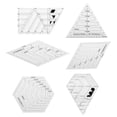 thumbnail image 4 of Transemion Transparent Acrylic Rulers 45 Degree Diamonds Ruler Craft Quilting Ruler Cutting Rulers DIY Handmade Tailor Supplies Ladder ruler 1Set, 4 of 6