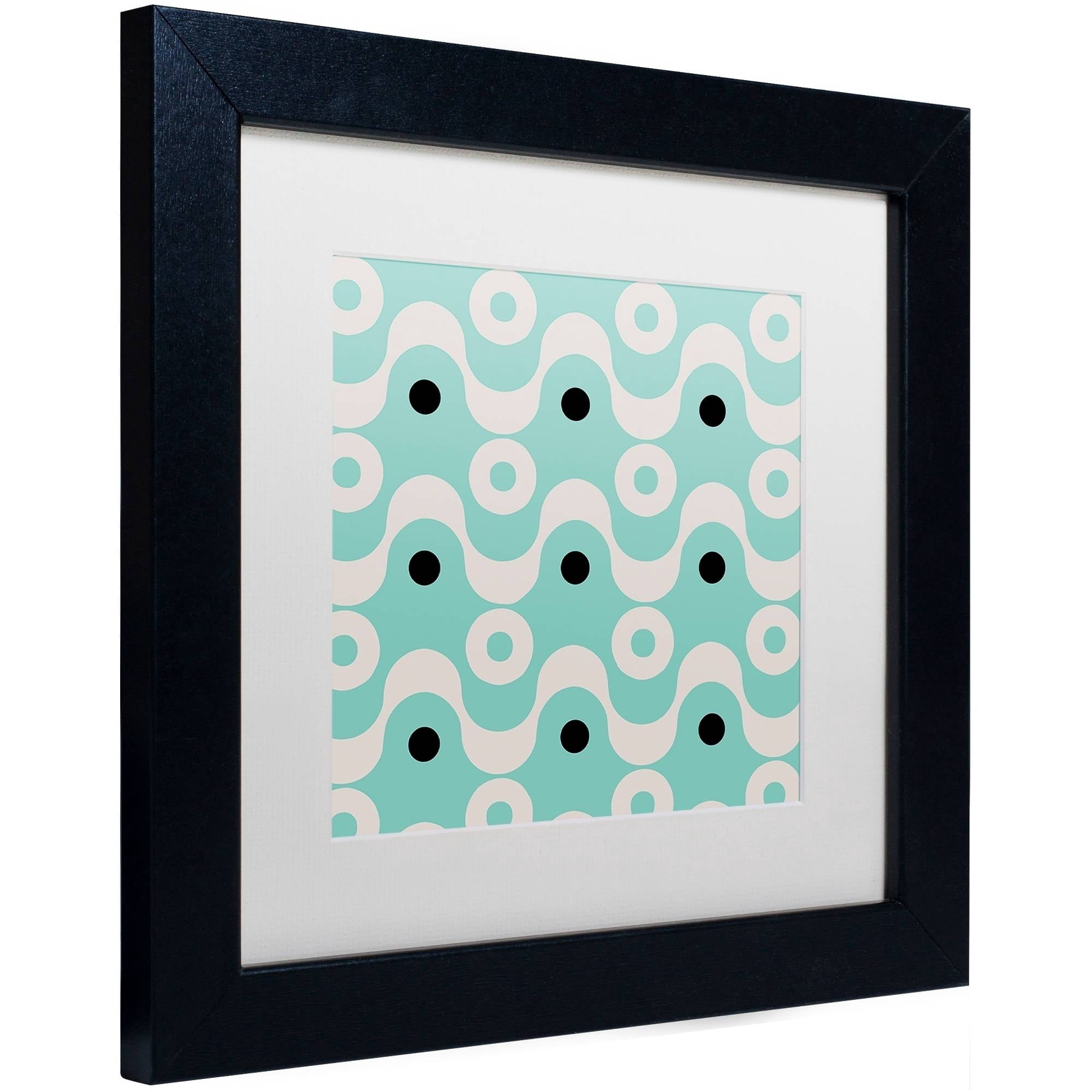 Trademark Fine Art "Fifties Patterns II" Canvas Art by Color Bakery White Matte, Black Frame