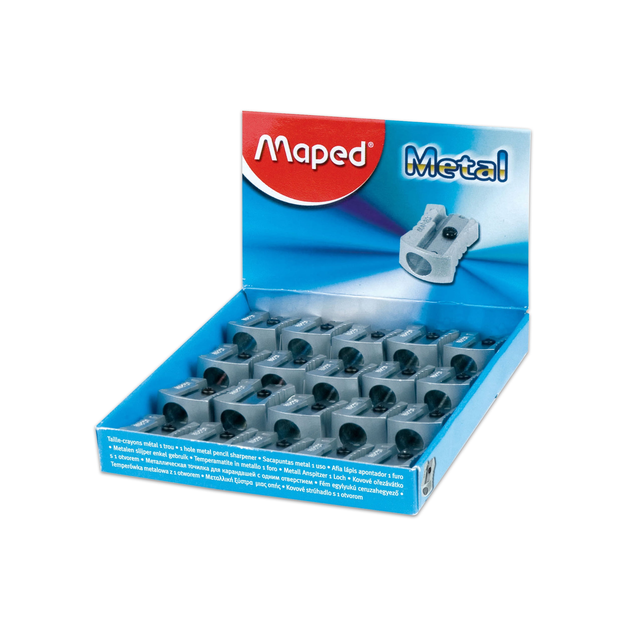 Maped Classic AllMetal 1 Hole Graphite & Colored Pencil Sharpeners